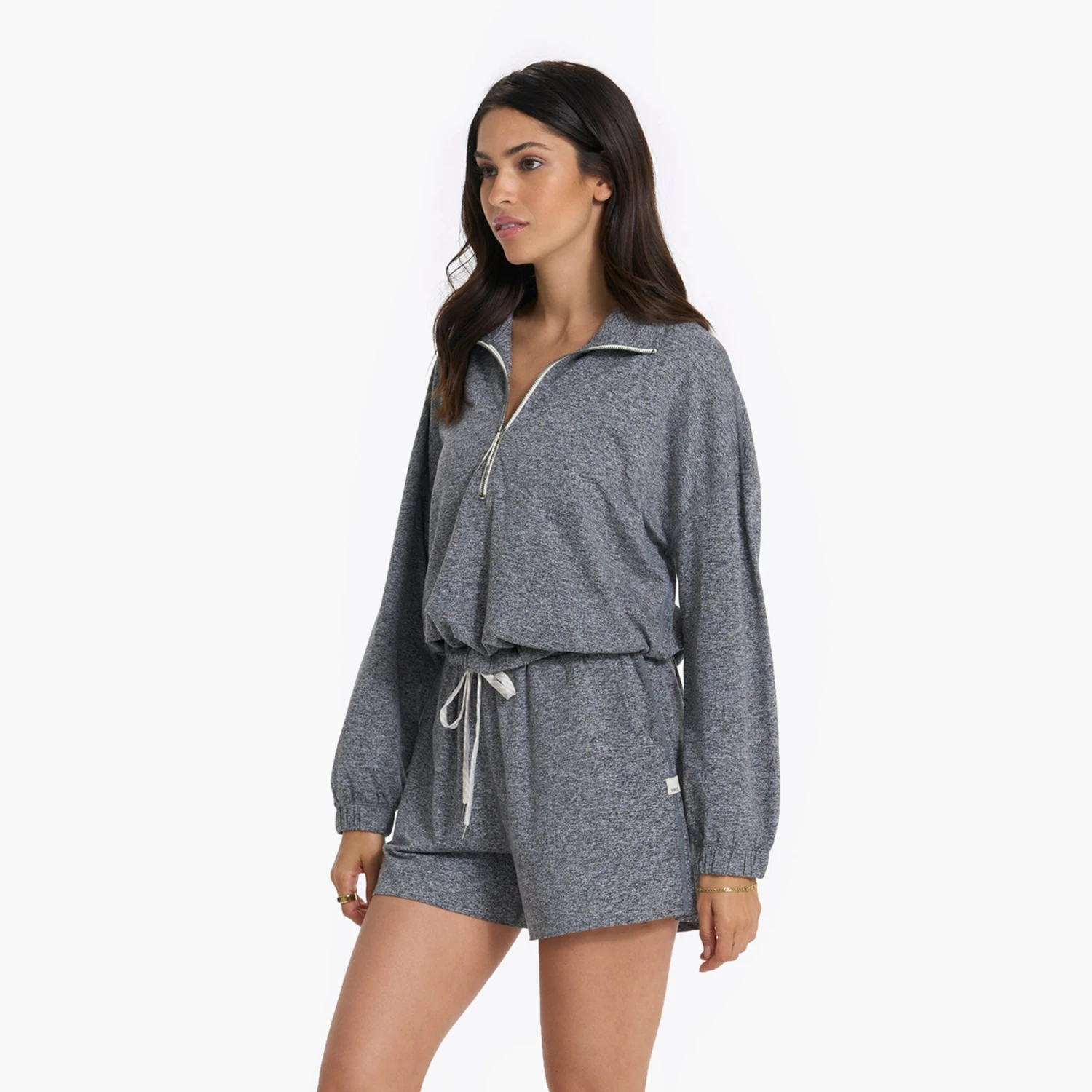 Halo Relaxed Half Zip | Heather Grey 8 Halo Relaxed Half Zip | Heather Grey - Image 6