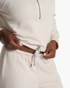 Sedona Half Zip | Salt -Funktion One Style VW274SAL FA23 M ECOMM fleece DETAIL 1