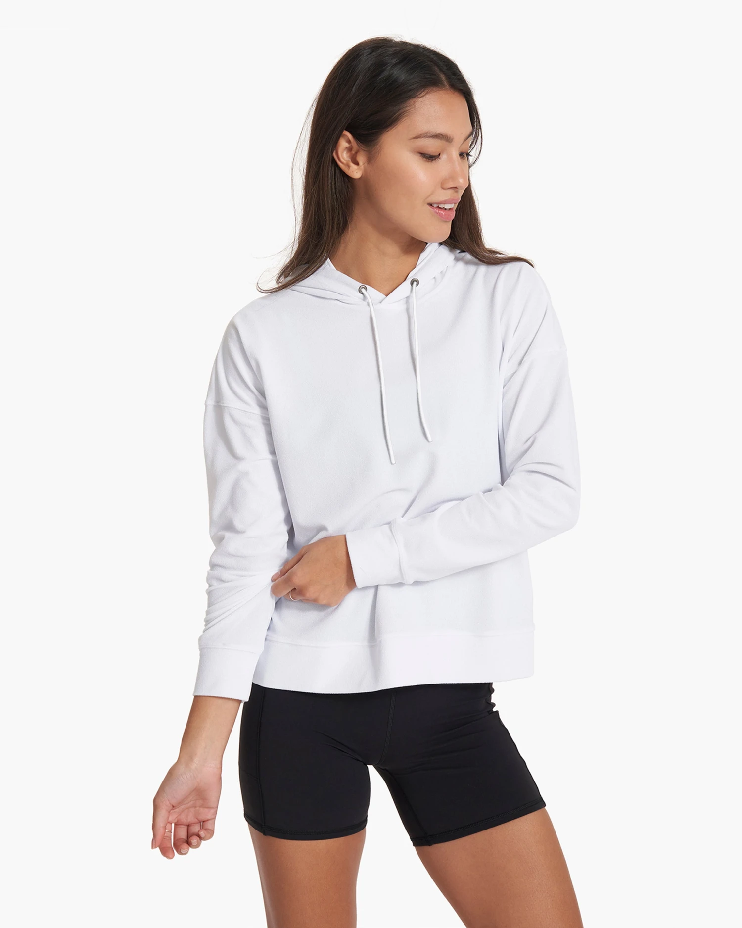 Terry UPF Hoodie | White 4 Terry UPF Hoodie | White - Image 2