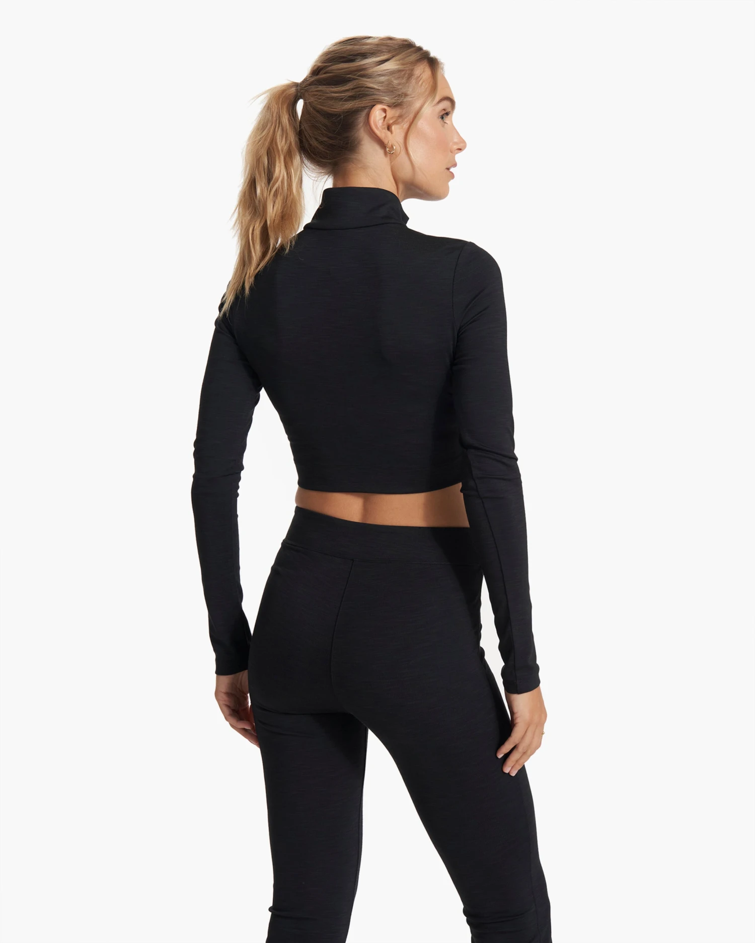Lux Rib Half Zip | Black 6 Lux Rib Half Zip | Black - Image 4