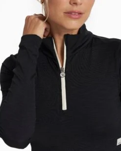 Lux Rib Half Zip | Black 10 Lux Rib Half Zip | Black -Funktion One Style VW294BLK SP23 W ECOMM FLEECE TOPS 3287 1x1 043d4da6 e1ec 40ec aca6 29b07789b0b4