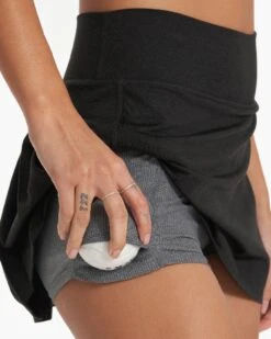 Halo Performance Skirt | Black Heather -Funktion One Style VW3006HBK SP23 W ECOMM SKIRTS DETAIL 4275 1x1 b4192383 e53b 4114 a736 5582e2ca6ad5