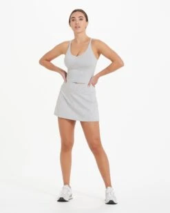 Halo Performance Skirt | Pale Grey Heather 17 Halo Performance Skirt | Pale Grey Heather -Funktion One Style VW3006PHG 9490