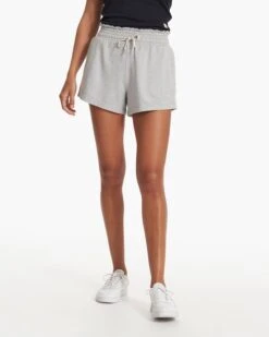 Halo Boxy Short | Pale Grey Heather