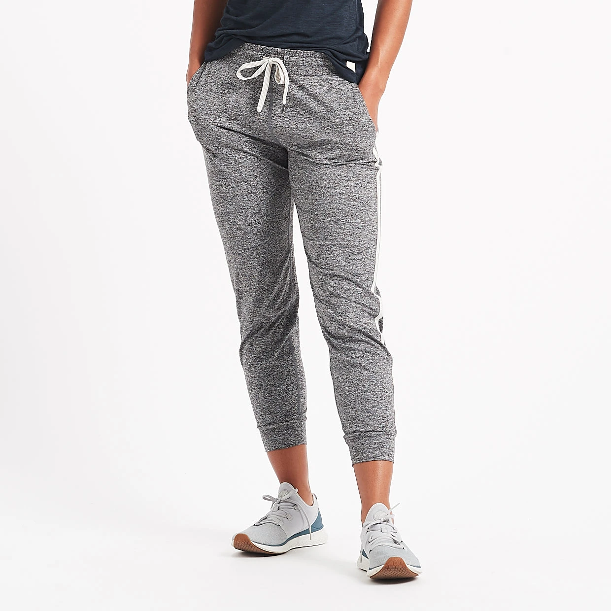 Performance Jogger | Heather Grey / Natural Stripe 3 Performance Jogger | Heather Grey / Natural Stripe