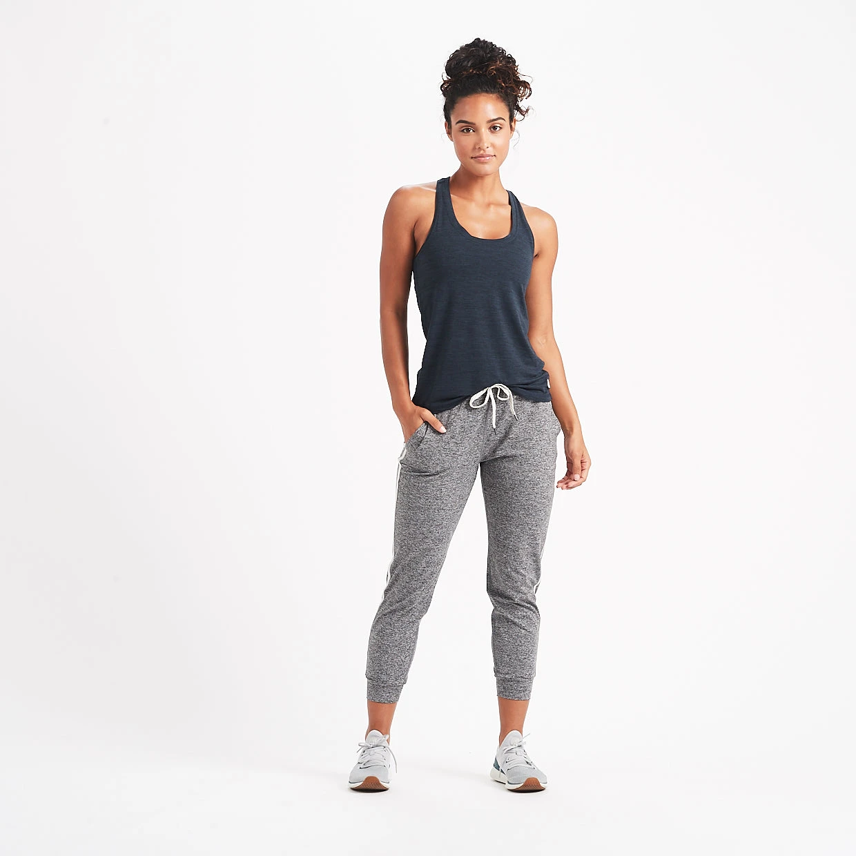 Performance Jogger | Heather Grey / Natural Stripe 6 Performance Jogger | Heather Grey / Natural Stripe - Image 4