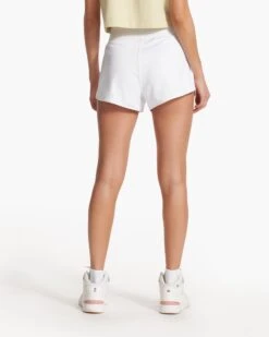 Micro Mesh Short | White -Funktion One Style VW3054WHT FA23 W ECOMM SHORTS BACK BOTTOMS 4
