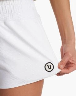 Micro Mesh Short | White -Funktion One Style VW3054WHT FA23 W ECOMM SHORTS DETAIL 6