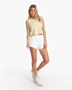 Micro Mesh Short | White -Funktion One Style VW3054WHT FA23 W ECOMM SHORTS FULL 2