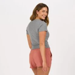 Pose Fitted Tee | Medium Heather Grey 13 Pose Fitted Tee | Medium Heather Grey -Funktion One Style VW367CIN 3161