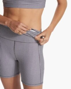 Studio Pocket Short | White Gingham Plaid -Funktion One Style VW390WGP FA23 W ECOMM SHORTS DETAIL 6