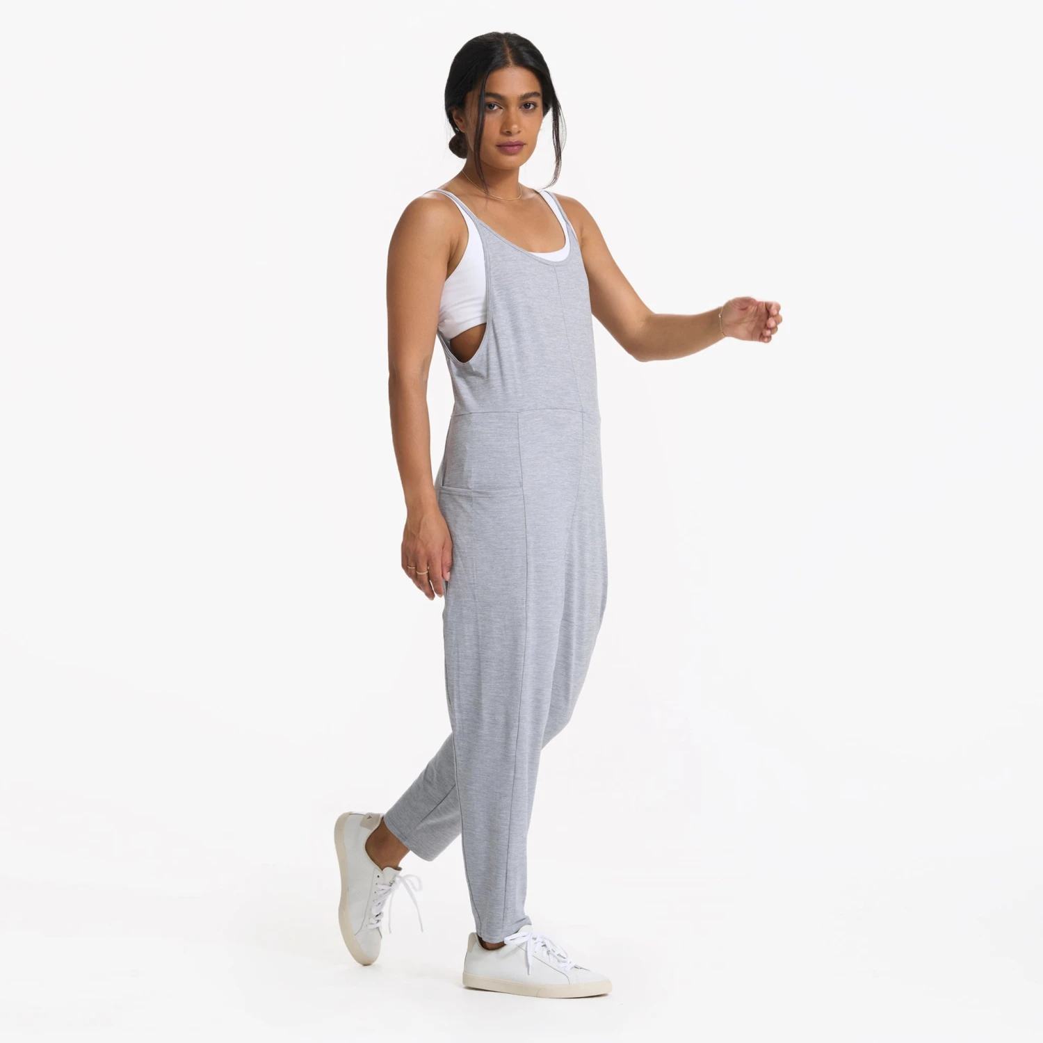 Breezy Jumpsuit | Pale Grey Heather 5 Breezy Jumpsuit | Pale Grey Heather - Image 3