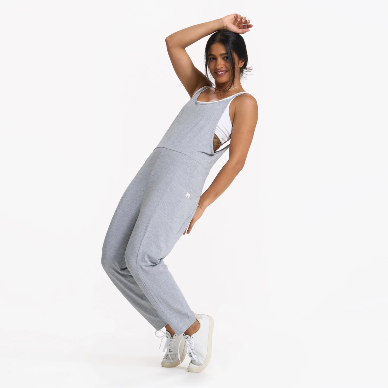 Breezy Jumpsuit | Pale Grey Heather 4 Breezy Jumpsuit | Pale Grey Heather - Image 2