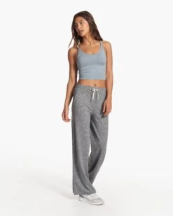 Halo Essential Wideleg | Heather Grey -Funktion One Style VW4023HTG FA23 W ECOMM PANTS FULL 2
