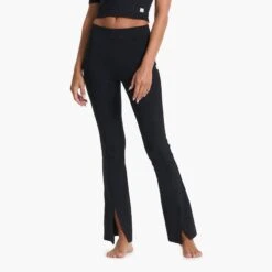 Lux Rib Split Bootcut | Black -Funktion One Style VW4042BLK SP23 W ECOMM BOTTOM 6941 1x1 577d5dcb 768e 435d bfcc bf34976ff7be