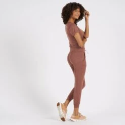 All Day Jumpsuit | Terracotta Heather -Funktion One Style VW424HTE 4