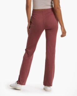Halo Wide Leg Flare Pant | Rosewood Heather -Funktion One Style VW425HRO FA22 W ECOMM BOTTOM 02644