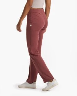 Halo Wide Leg Flare Pant | Rosewood Heather -Funktion One Style VW425HRO FA22 W ECOMM BOTTOM 02645