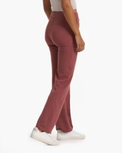 Halo Wide Leg Flare Pant | Rosewood Heather -Funktion One Style VW425HRO FA22 W ECOMM BOTTOM 02648