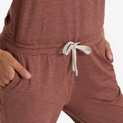 Lux Jumpsuit | Terracotta Heather -Funktion One Style VW426HTE 00760