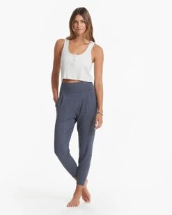 Lux At Ease Pant | Azure Heather 12 Lux At Ease Pant | Azure Heather -Funktion One Style VW427HAZ SP23 W ECOMM BOTTOM 04013