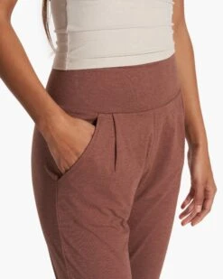 Lux At Ease Pant | Hazelnut Heather -Funktion One Style VW427HHZ FA23 W ECOMM PANTS DETAIL 6