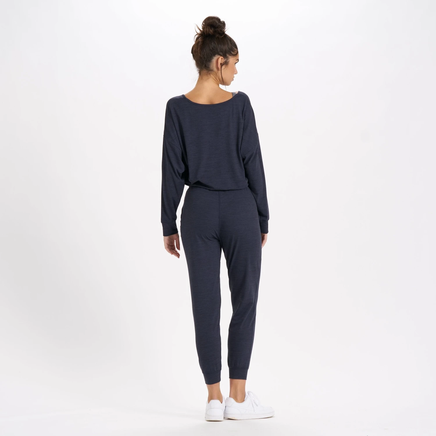 Long-Sleeve Lux Jumpsuit | Midnight Heather 6 Long-Sleeve Lux Jumpsuit | Midnight Heather - Image 4