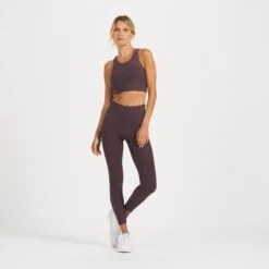 Clean Elevation Legging | Smoked Plum Heather -Funktion One Style VW444PSH 4
