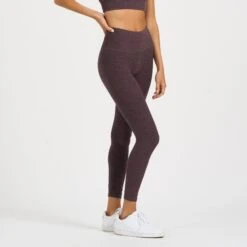 Clean Elevation Legging | Smoked Plum Heather -Funktion One Style VW444SPH 2