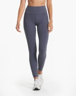 Studio Pocket Legging-Long | Azure