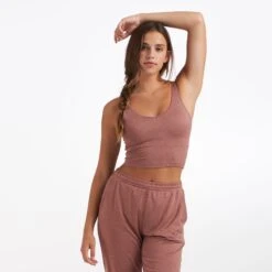 Halo Performance Crop | Light Terracotta Heather 12 Halo Performance Crop | Light Terracotta Heather -Funktion One Style VW457LCH 3183