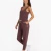 Lux At Ease Jumpsuit | Chestnut Heather 1 Lux At Ease Jumpsuit | Chestnut Heather -Funktion One Style VW458HCH 02646