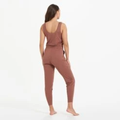 Lux At Ease Jumpsuit | Dark Terracotta Heather -Funktion One Style VW458HDT 7613