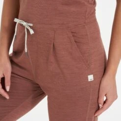 Lux At Ease Jumpsuit | Dark Terracotta Heather -Funktion One Style VW458HDT 7628