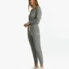 Lux Henley Jumpsuit | Heather Grey -Funktion One Style VW478HTG 0113