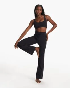 Daily Wideleg - Long | Black -Funktion One Style VW489 LBLK FA23 W ECOMM PANTS FULL 3