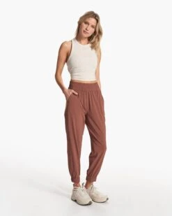 Villa Jogger | Hazelnut -Funktion One Style VW493HZN FA23 W ECOMM PANTS FULL 3