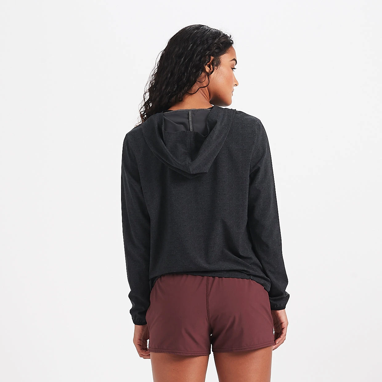 Westerly Packable Pullover | Charcoal Twill Texture 4 Westerly Packable Pullover | Charcoal Twill Texture - Image 2