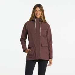 Womens Palisades Rain Jacket | Chestnut