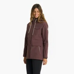 Womens Palisades Rain Jacket | Chestnut 13 Womens Palisades Rain Jacket | Chestnut -Funktion One Style VW513CHN 1778