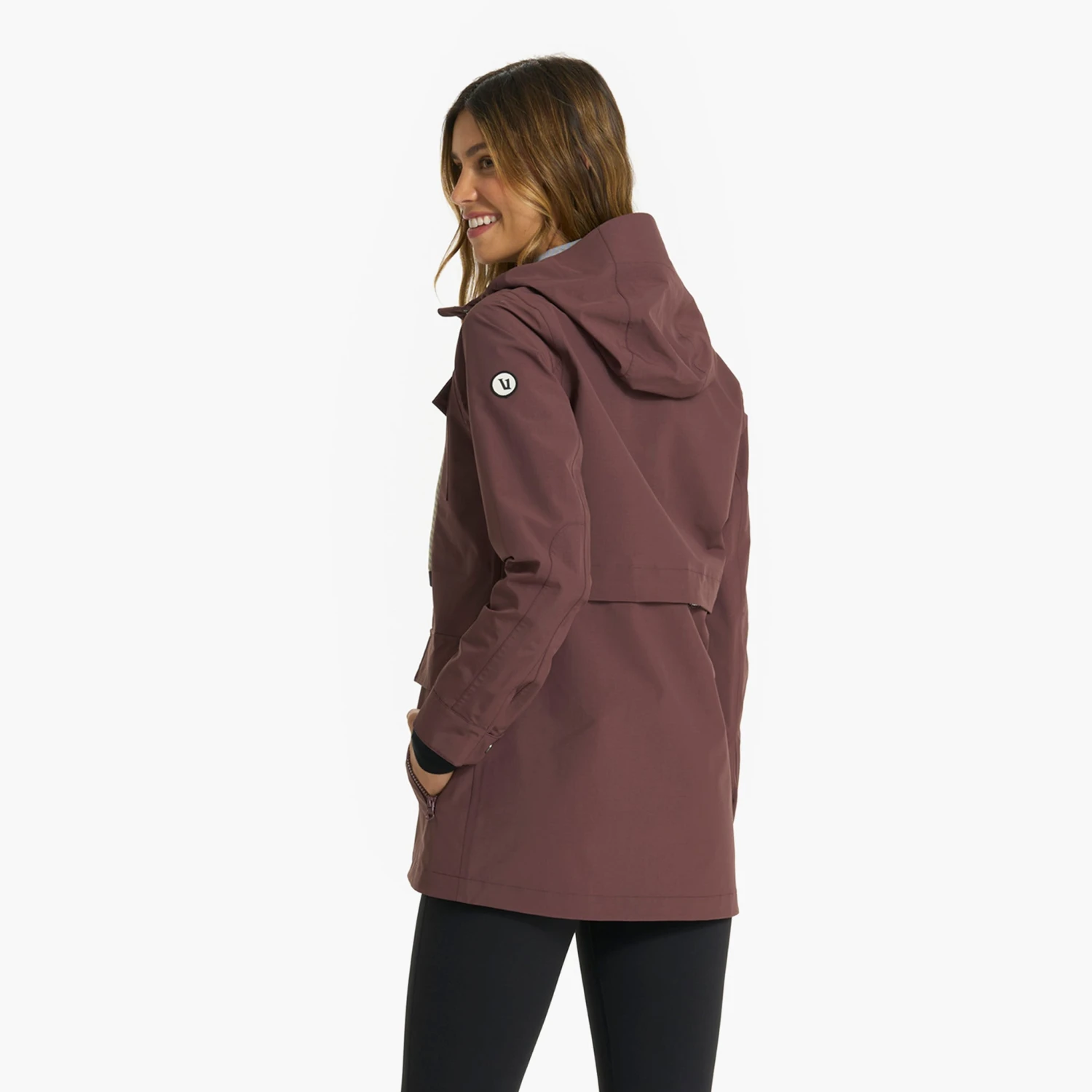 Womens Palisades Rain Jacket | Chestnut 4 Womens Palisades Rain Jacket | Chestnut - Image 2