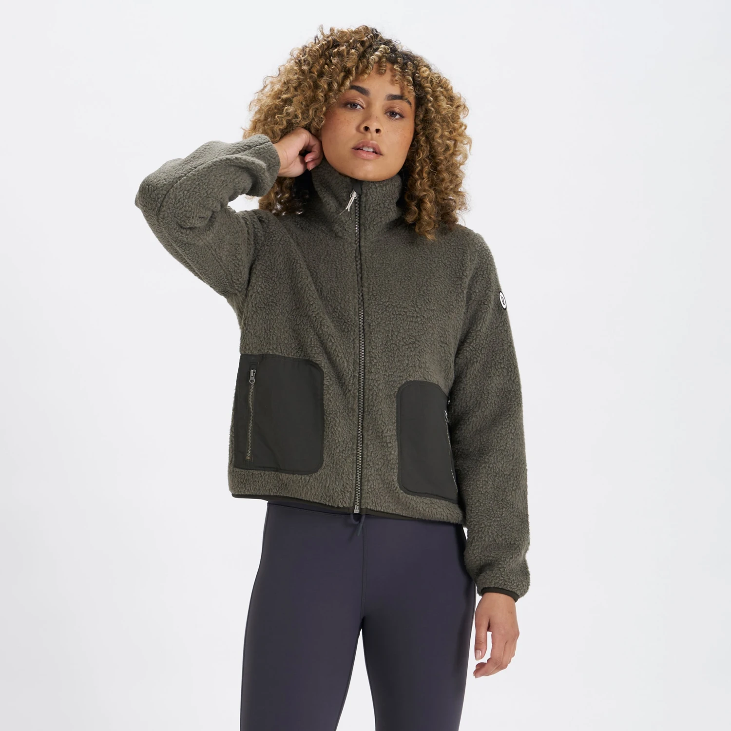 Womens Alpine Sherpa Jacket | Oregano 3 Womens Alpine Sherpa Jacket | Oregano