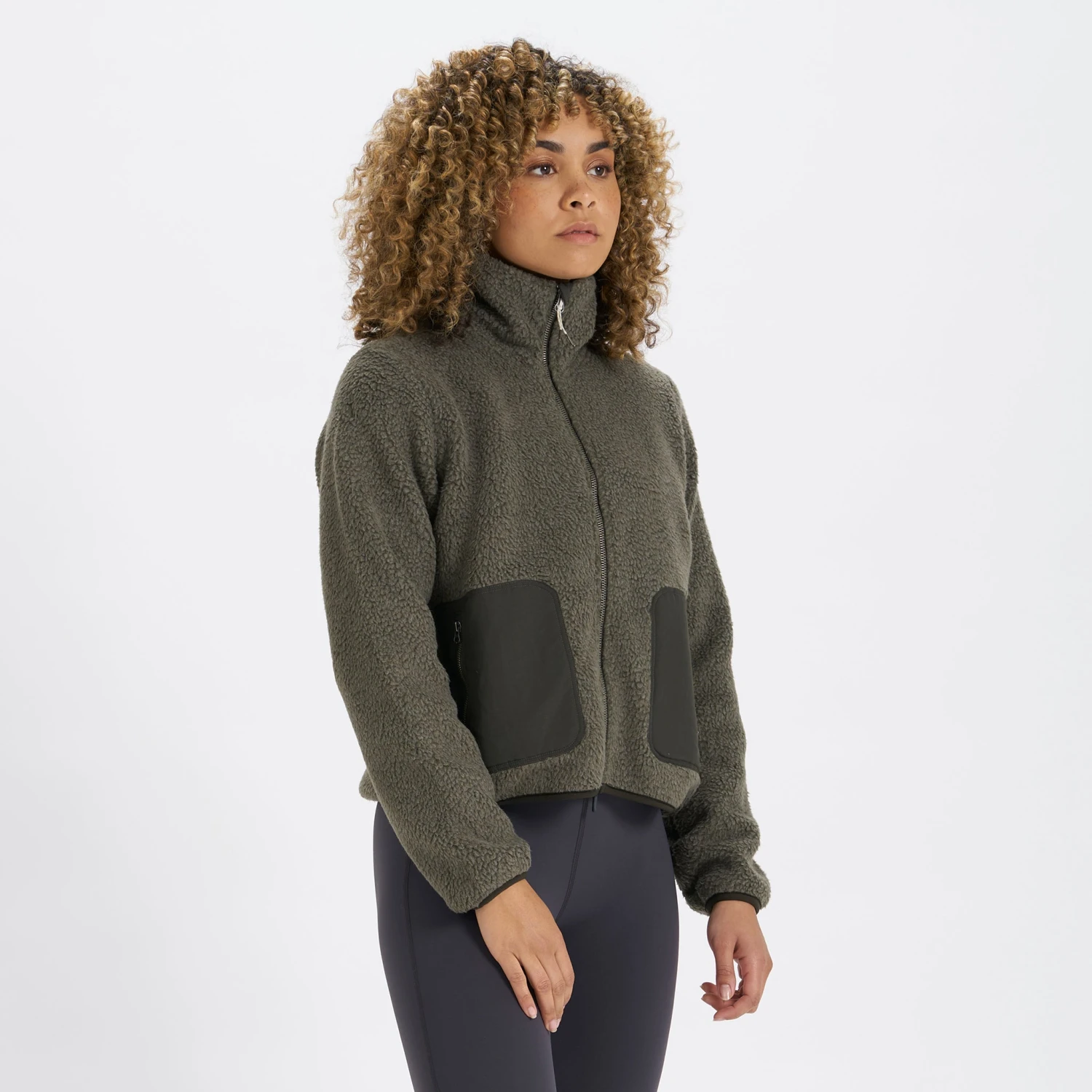 Womens Alpine Sherpa Jacket | Oregano 4 Womens Alpine Sherpa Jacket | Oregano - Image 2