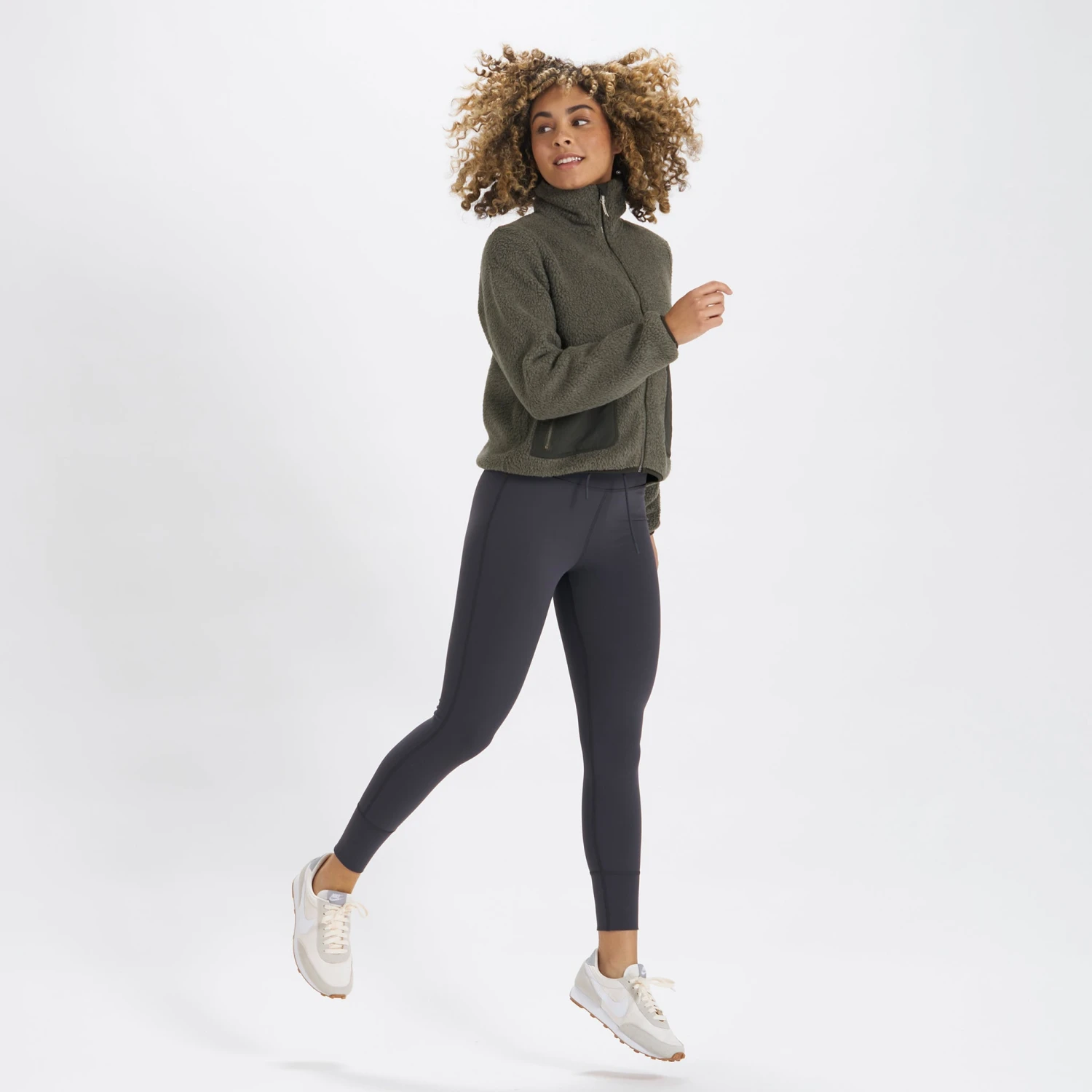 Womens Alpine Sherpa Jacket | Oregano 7 Womens Alpine Sherpa Jacket | Oregano - Image 5