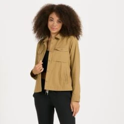 Womens Ripstop Jacket | Wheat 9 Womens Ripstop Jacket | Wheat -Funktion One Style VW523WHE 2