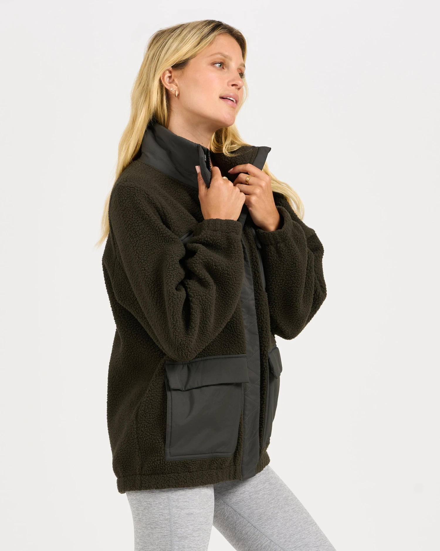 Utility Sherpa Jacket | Dark Oregano 4 Utility Sherpa Jacket | Dark Oregano - Image 2