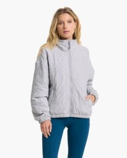 Halo Insulated Jacket | Pale Grey Heather