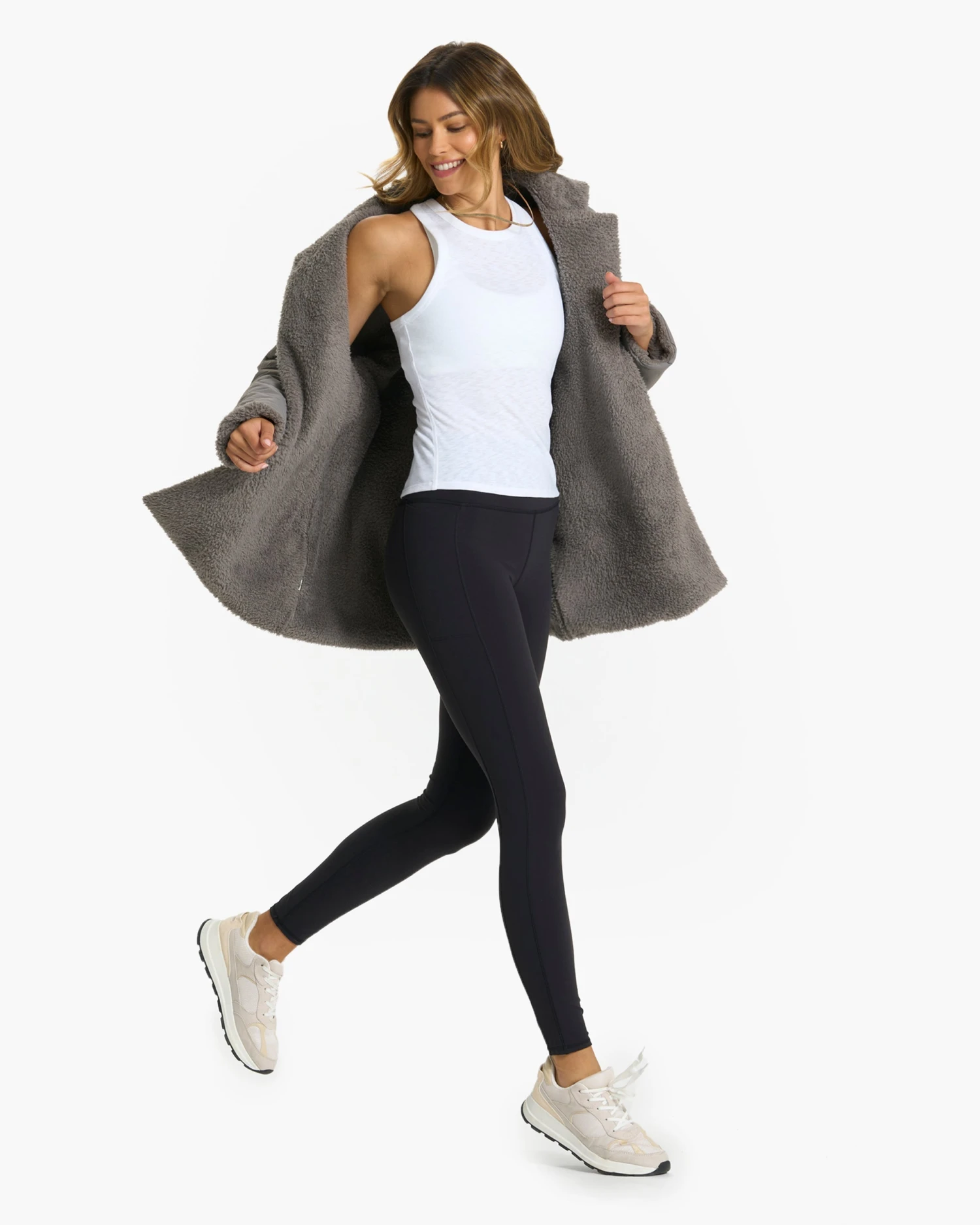 Cozy Sherpa Blazer | Smoke 8 Cozy Sherpa Blazer | Smoke - Image 6