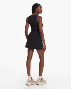 Topspin Dress | Black -Funktion One Style VW605BLK SP23 W ECOMM DRESSES 2284 FULL 1x1 a6eb8f35 2c6f 4fc5 b5f4 85c1b9df445a