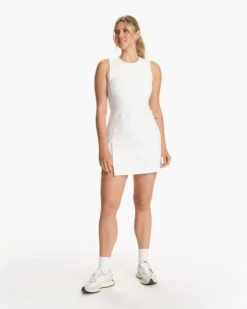 Topspin Dress | White -Funktion One Style VW605WHT SP24 W ECOMM dresses FULL ALT 3